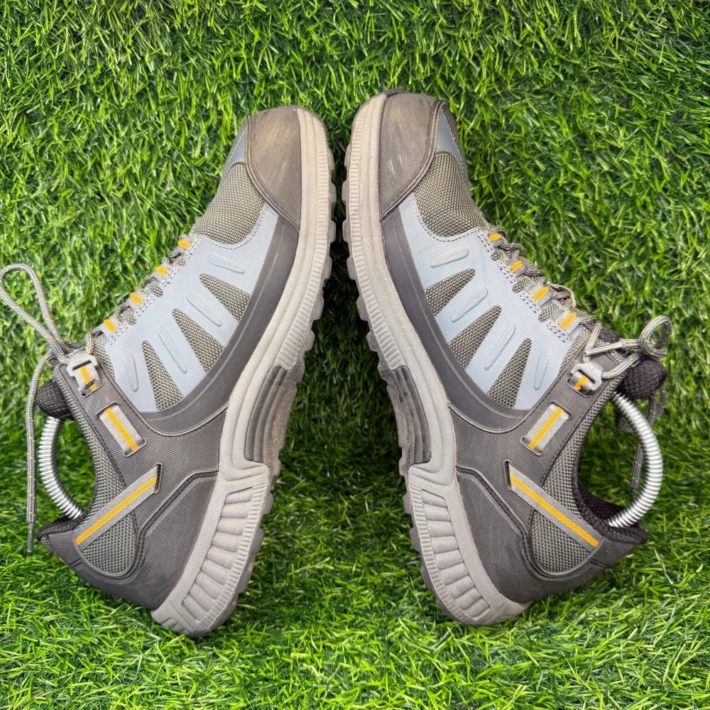 Orthofeet Hunter 647 Men 10.5 D Hiking Shoes Grey Black Waterproof Orthotic